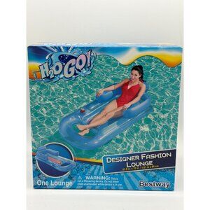 H2OGO Designer Fashion Lounge With Cup Holder & Arm Rest - 63.5x33 Inches By Bes